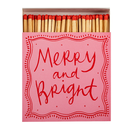 Archivist Square Box Matches - Merry and Bright