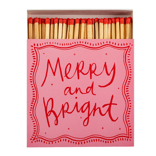 Archivist Square Box Matches - Merry and Bright
