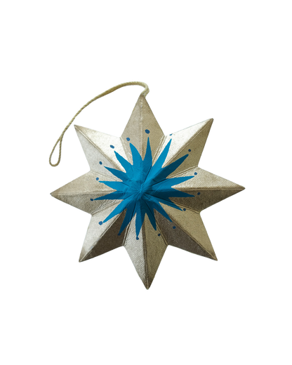 Golden Star Screen-Printed Board Decoration