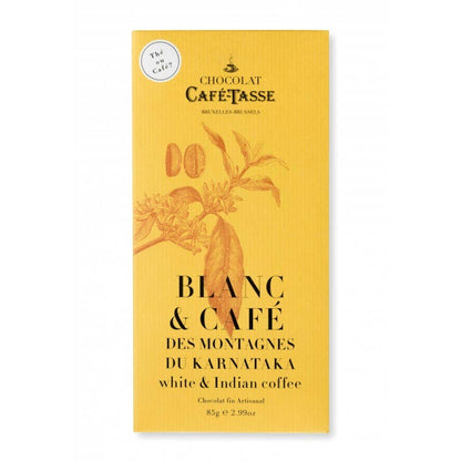 Cafe-Tasse Chocolate Bar 85g 
White Chocolate & Indian Coffee