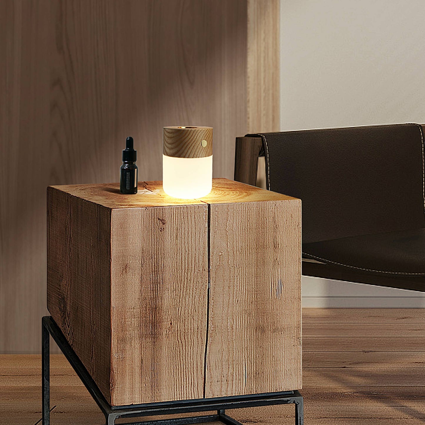 Smart Diffuser Lamp: Walnut