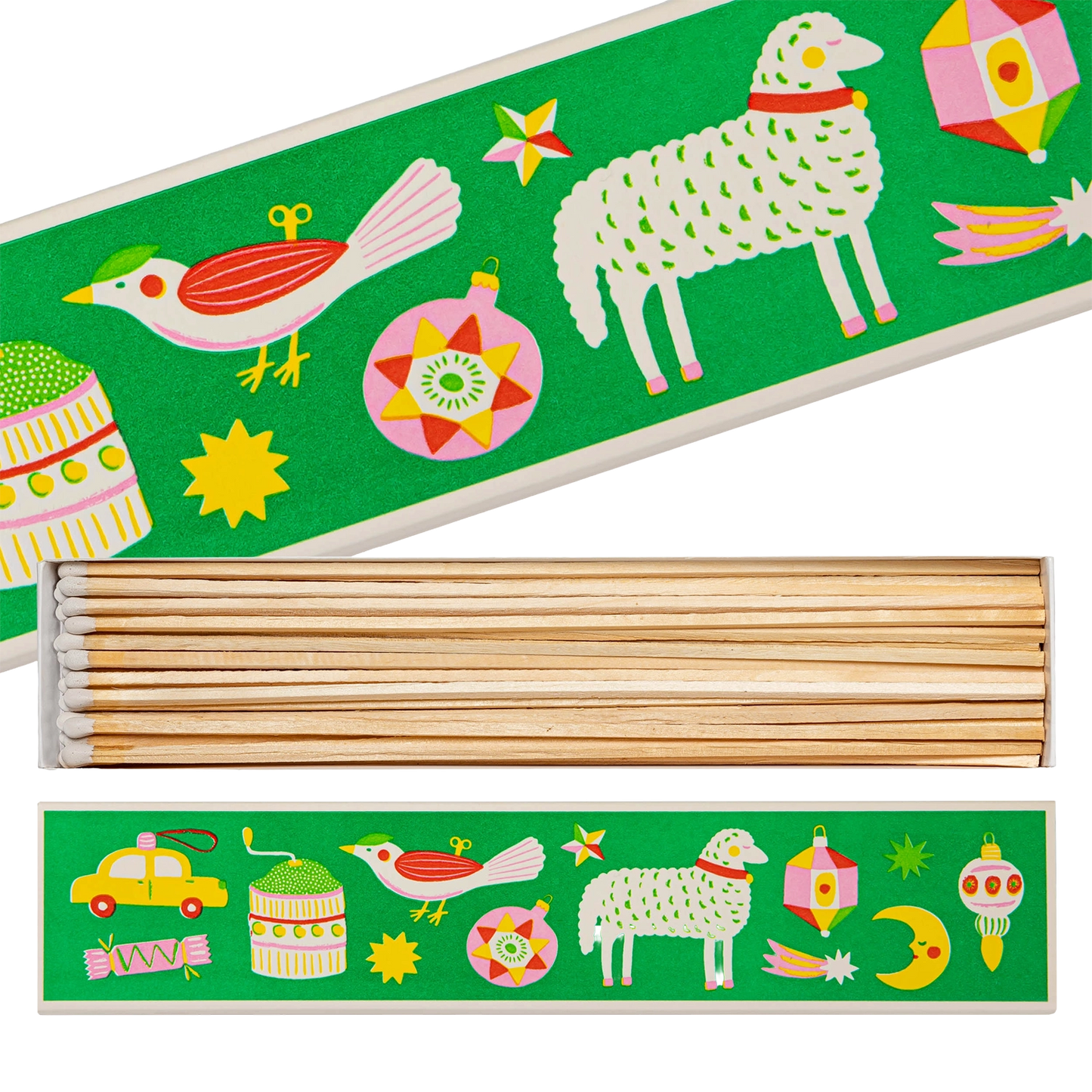 Archivist Extra Long Matches - Christmas Ornaments