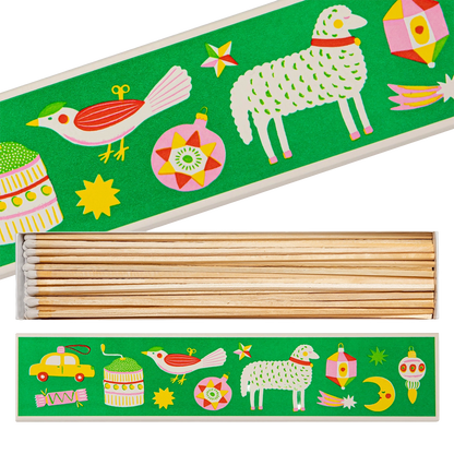 Archivist Extra Long Matches - Christmas Ornaments