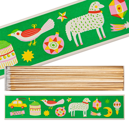 Archivist Extra Long Matches - Christmas Ornaments