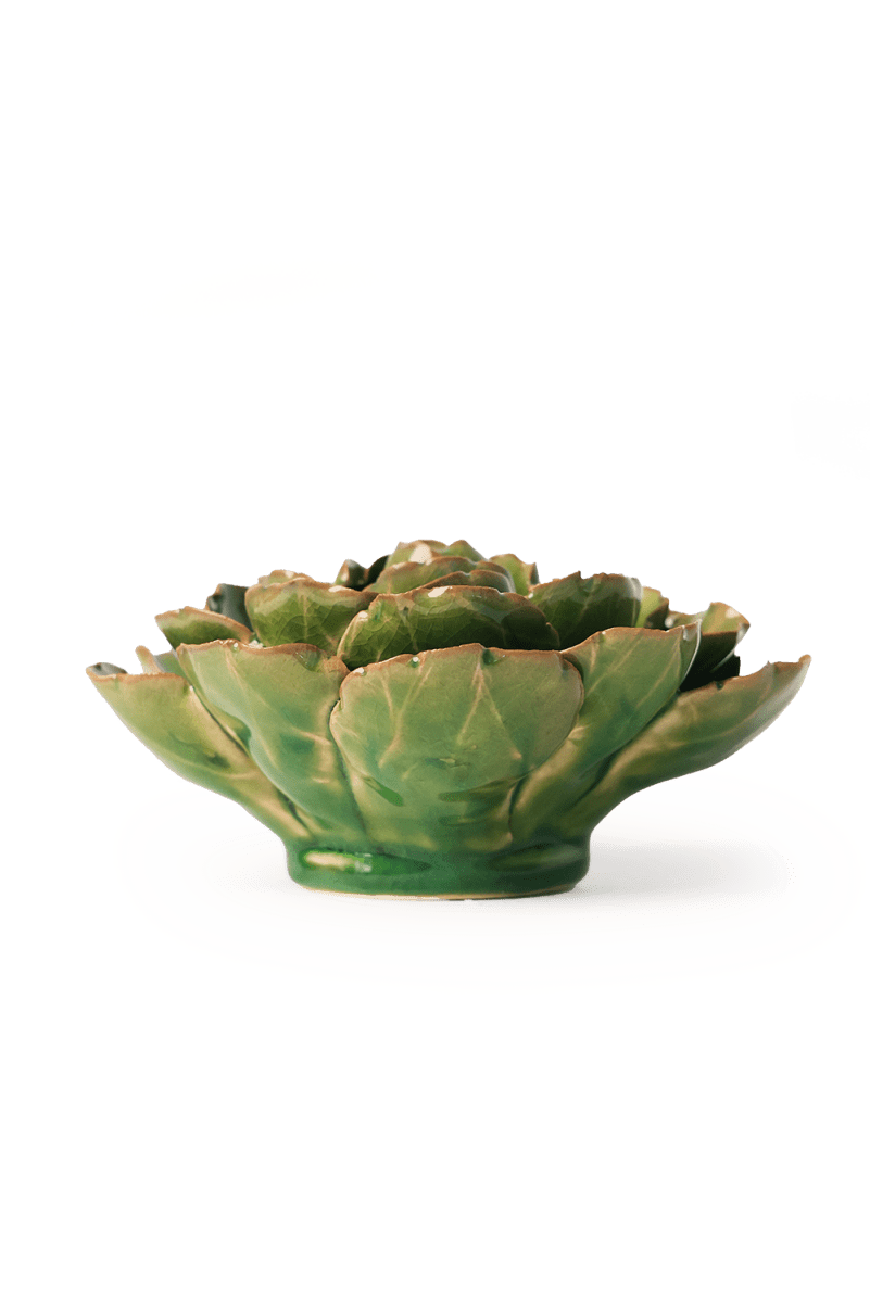 Ceramic Flower - Avocado Green Keiko Peony