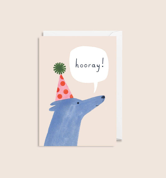Mini Birthday Card | Hooray Long Dog
