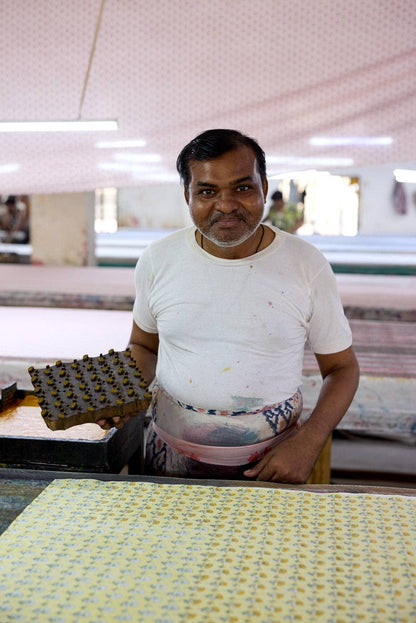 Hand Block Printed Gift Bags (Medium) Sunshine Refresh