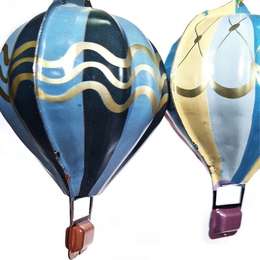 Vintage hot air balloon decoration pendant, shabby chic, retro