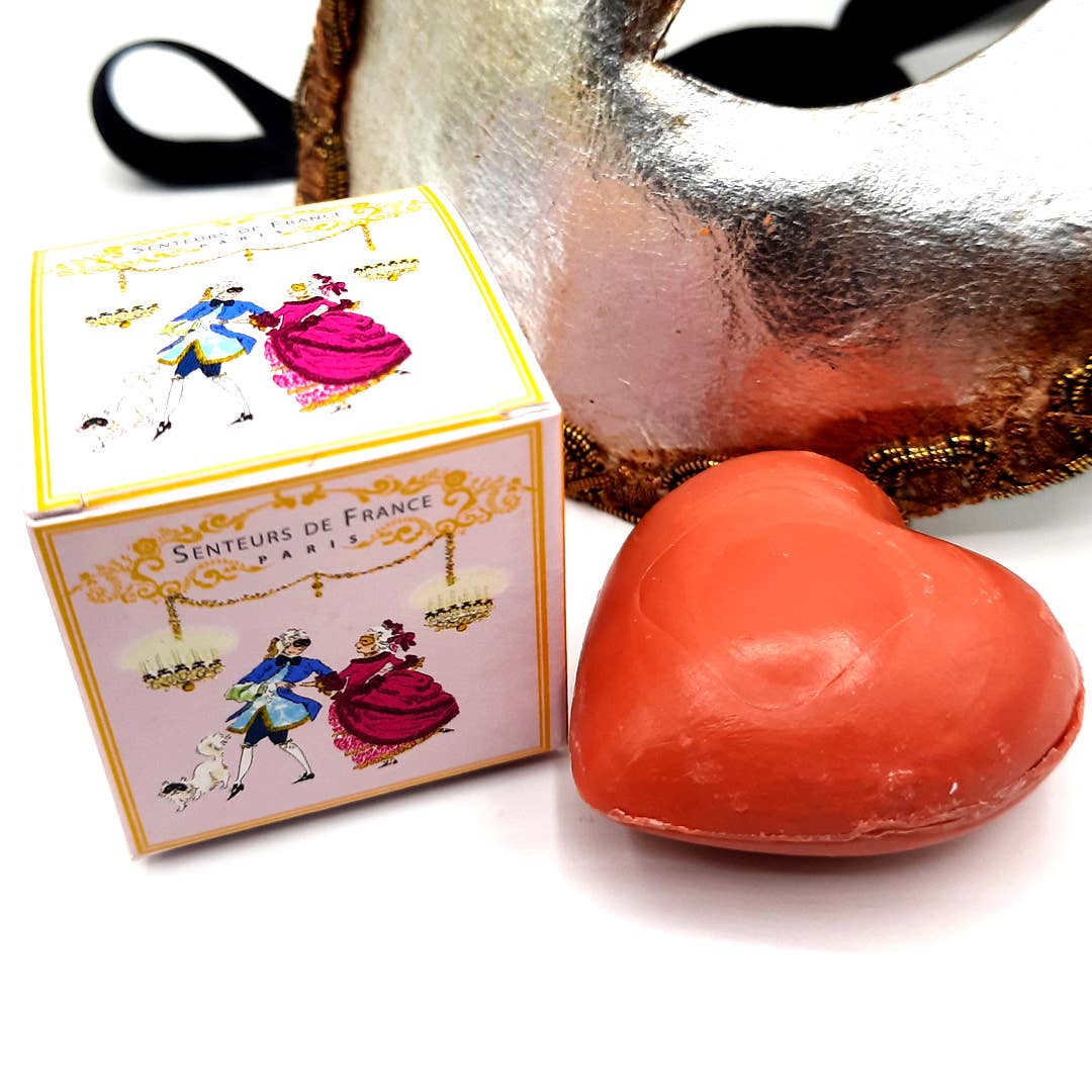 Red fruit heart soap royal masquerade ball