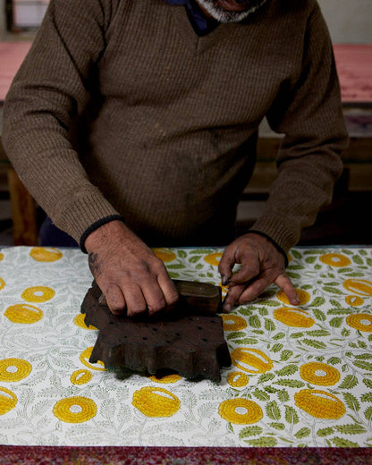 Hand Block Printed Gift Bags (Medium) Sunshine Refresh