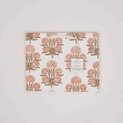 Hand Block Printed Gift Bags (Medium) - Terracotta Collection