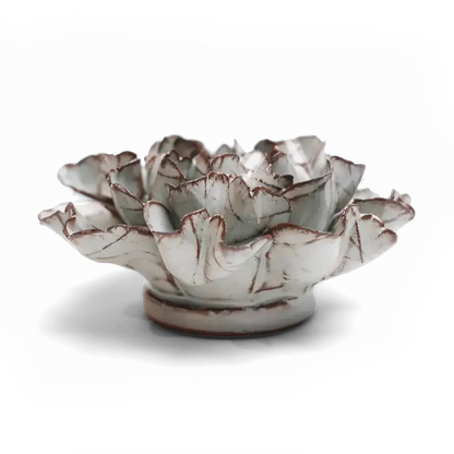 Ceramic Flower - Chocolate Mint Echo Lisianthus