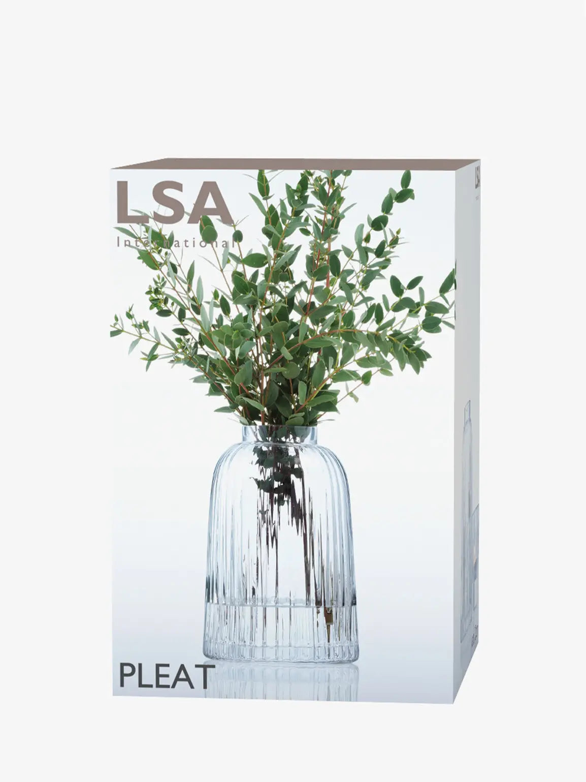 LSA Pleat Vase - Clear