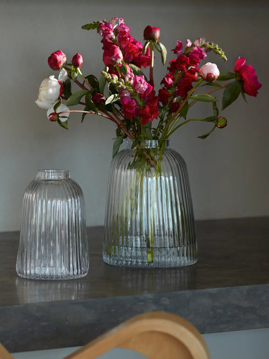 LSA Pleat Vase - Clear