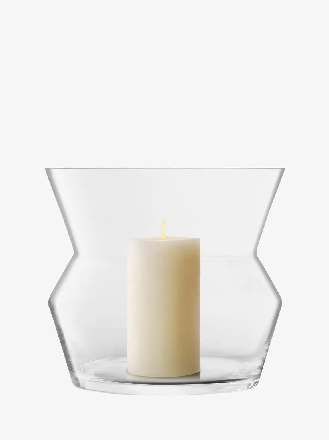 LSA Sculpt Vase/Lantern - Clear