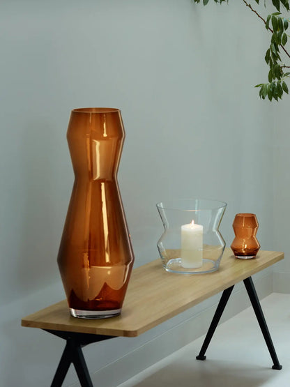 LSA Sculpt Vase/Lantern - Clear