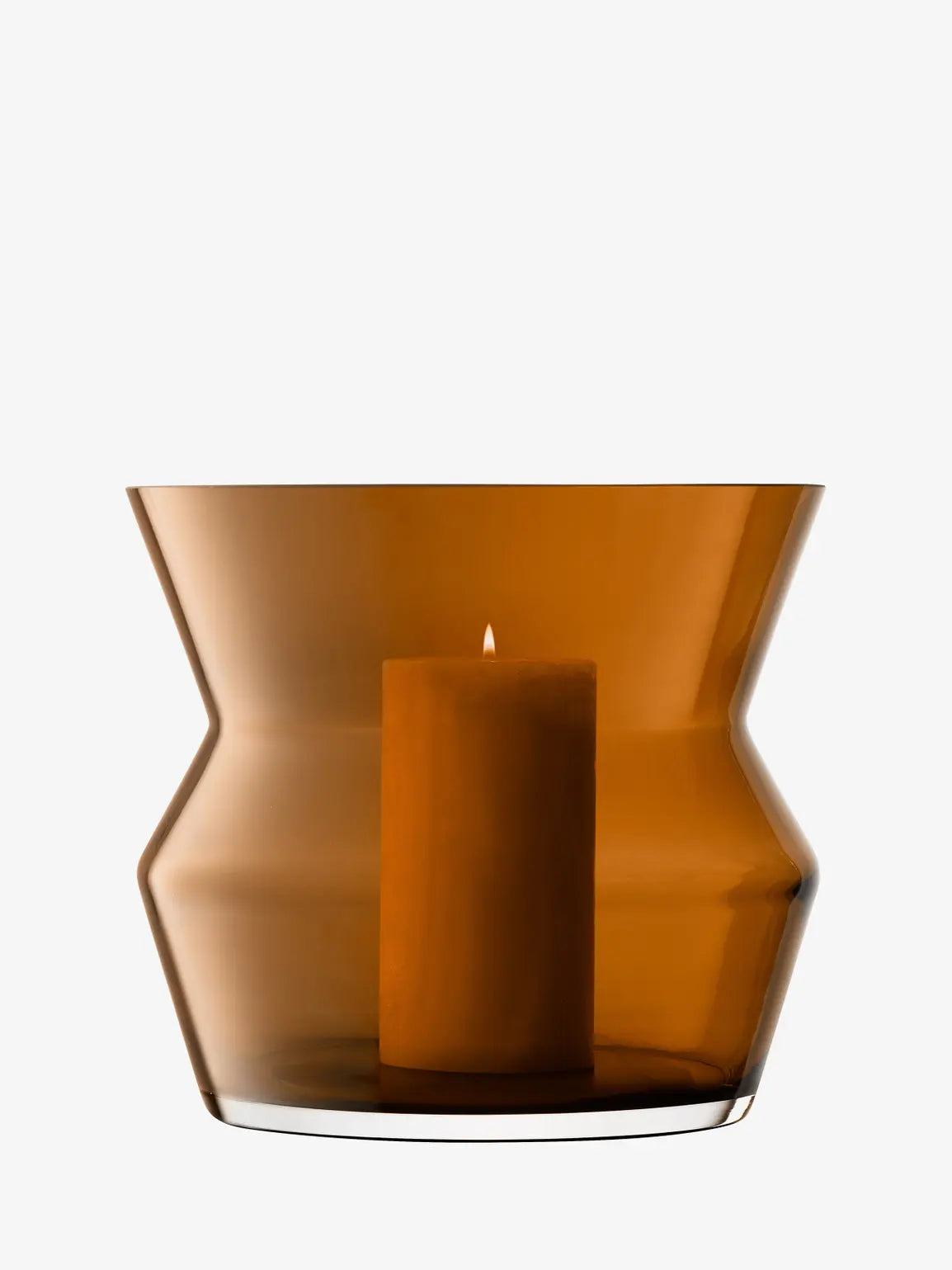LSA Sculpt Vase/Lantern - Cognac
