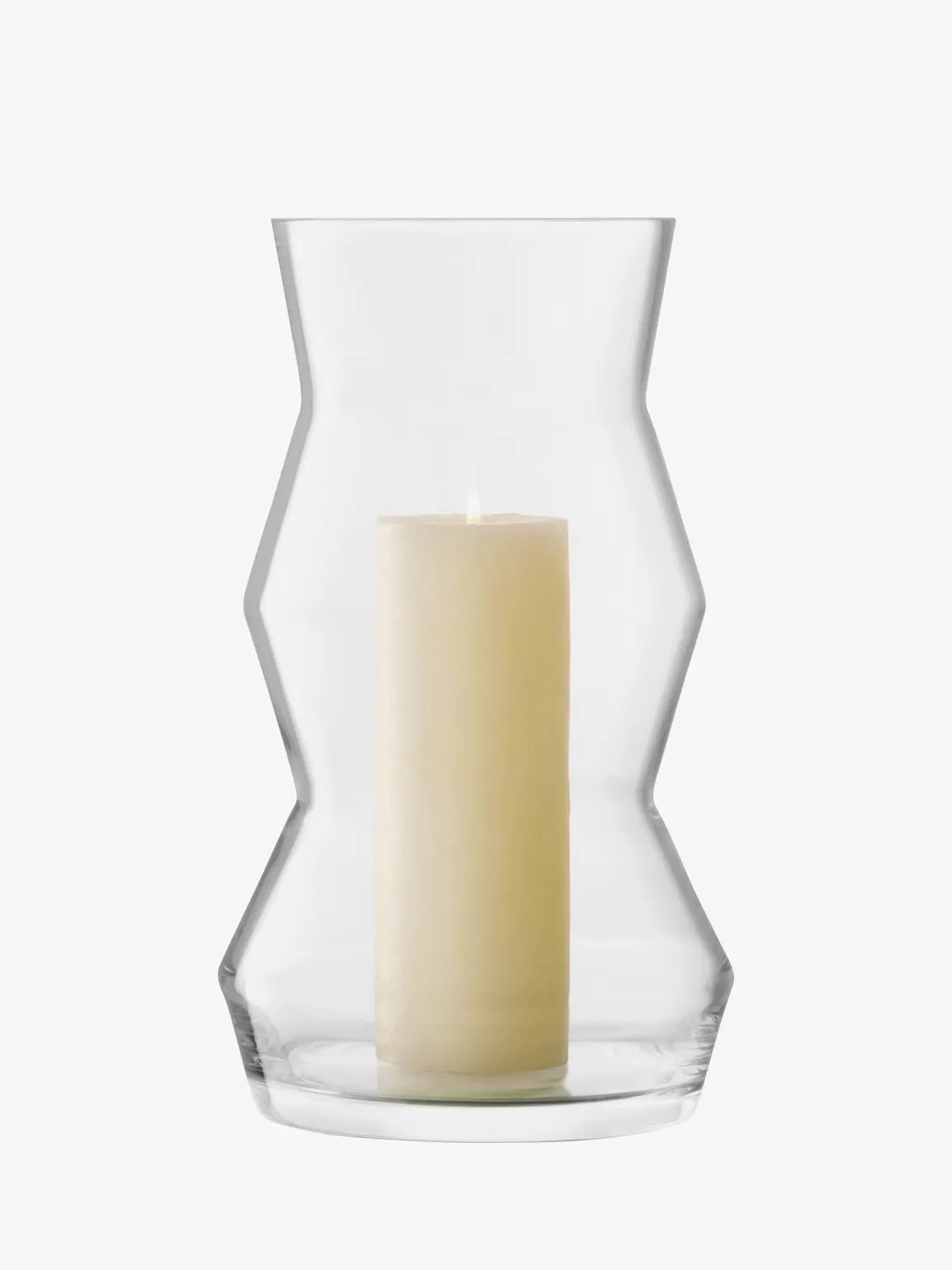 LSA Sculpt Vase/Lantern - Clear