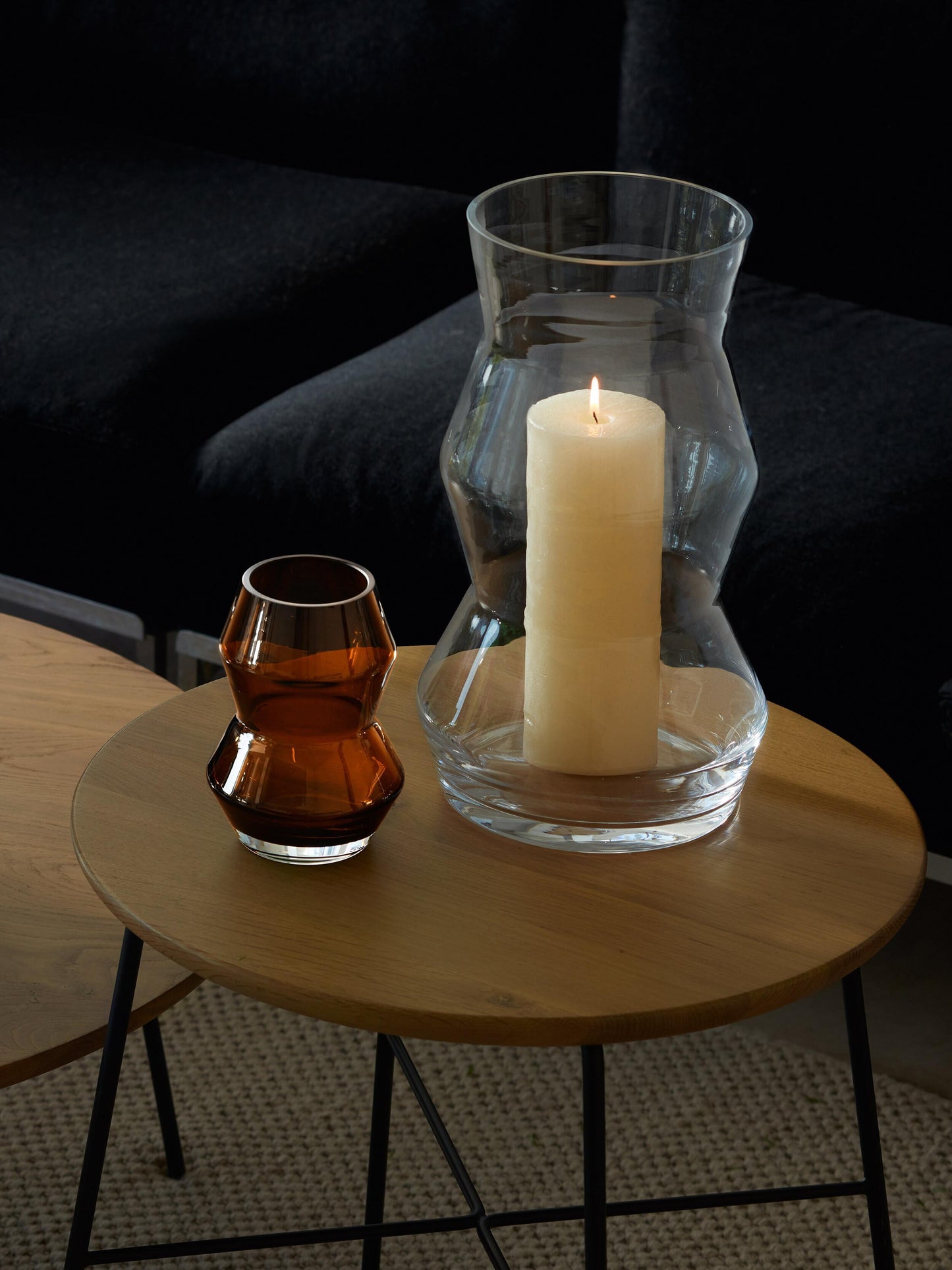 LSA Sculpt Vase/Lantern - Clear