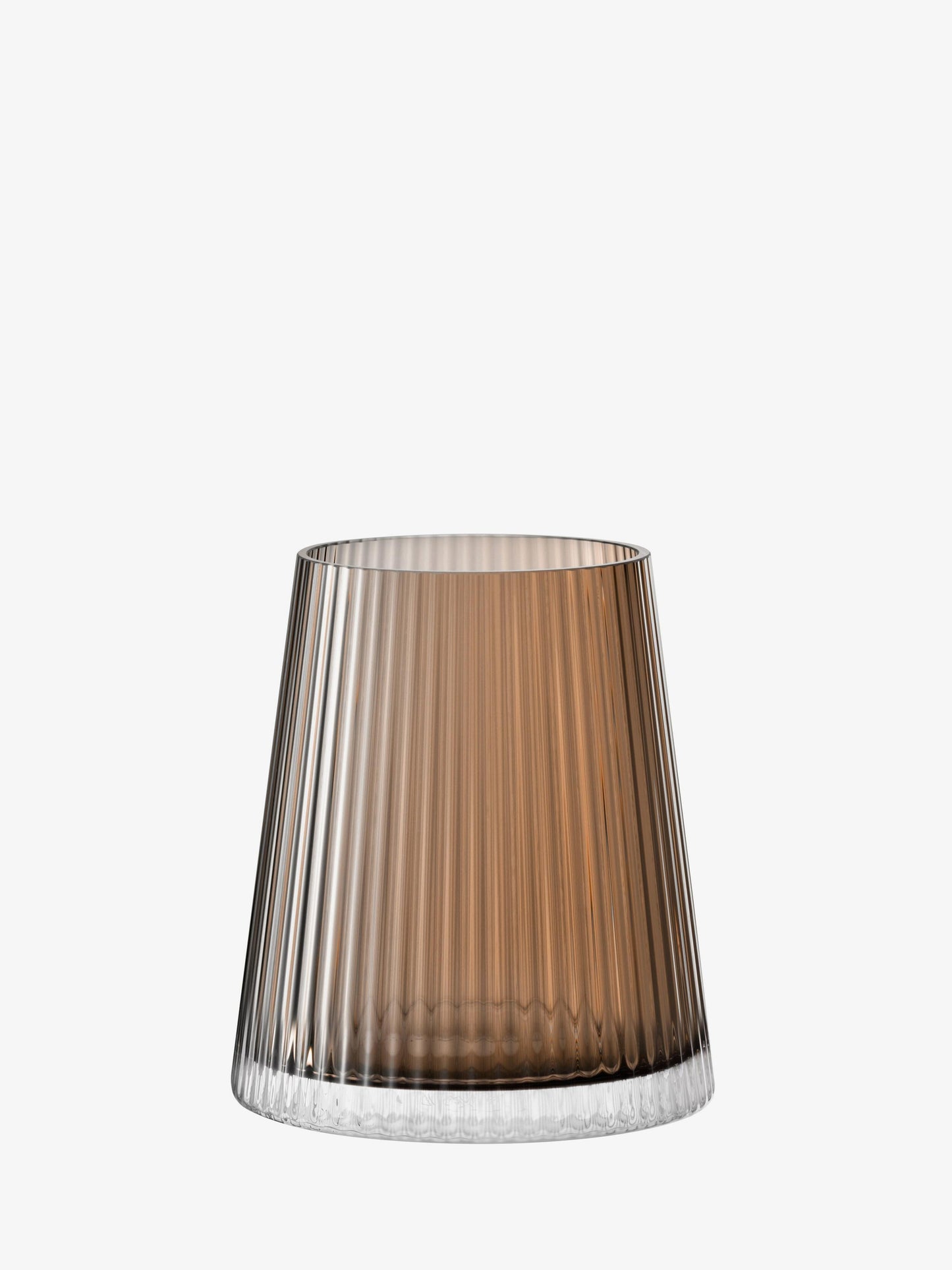 Beacon Candle Holder / Vase - Taupe + Jet Black