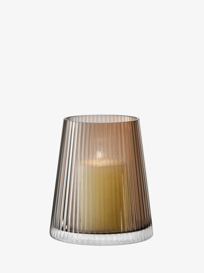 Beacon Candle Holder / Vase - Taupe + Jet Black