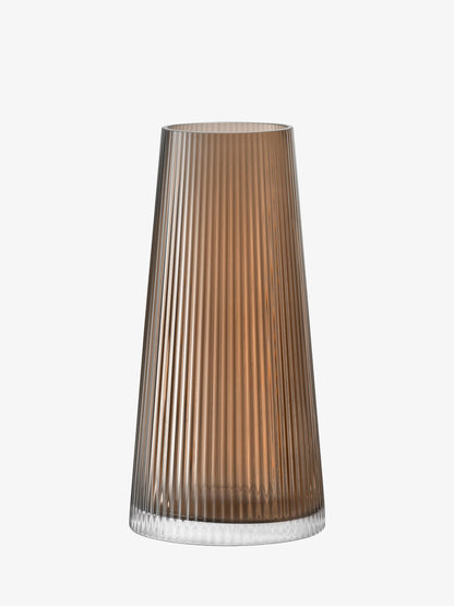 Beacon Candle Holder / Vase - Taupe + Jet Black