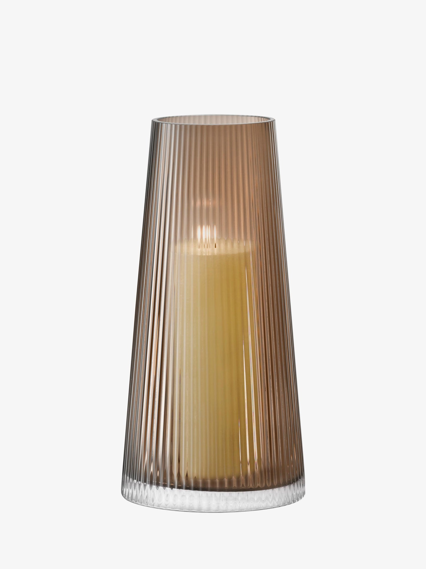 Beacon Candle Holder / Vase - Taupe + Jet Black