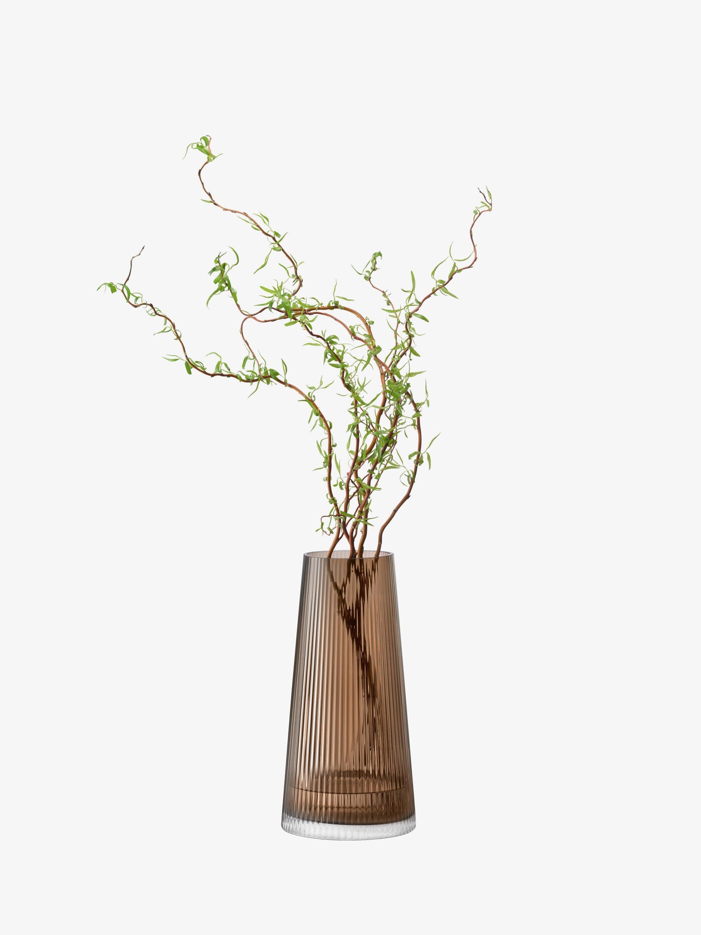 Beacon Candle Holder / Vase - Taupe + Jet Black