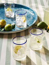Madley Tipped Highball - Recycled Glass, Ink