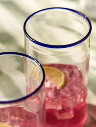 Madley Tipped Highball - Recycled Glass, Ink