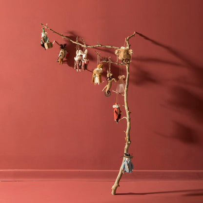 Circus Artist Mouse Felt Ornament