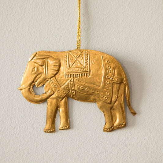 Elephant Metal Ornament