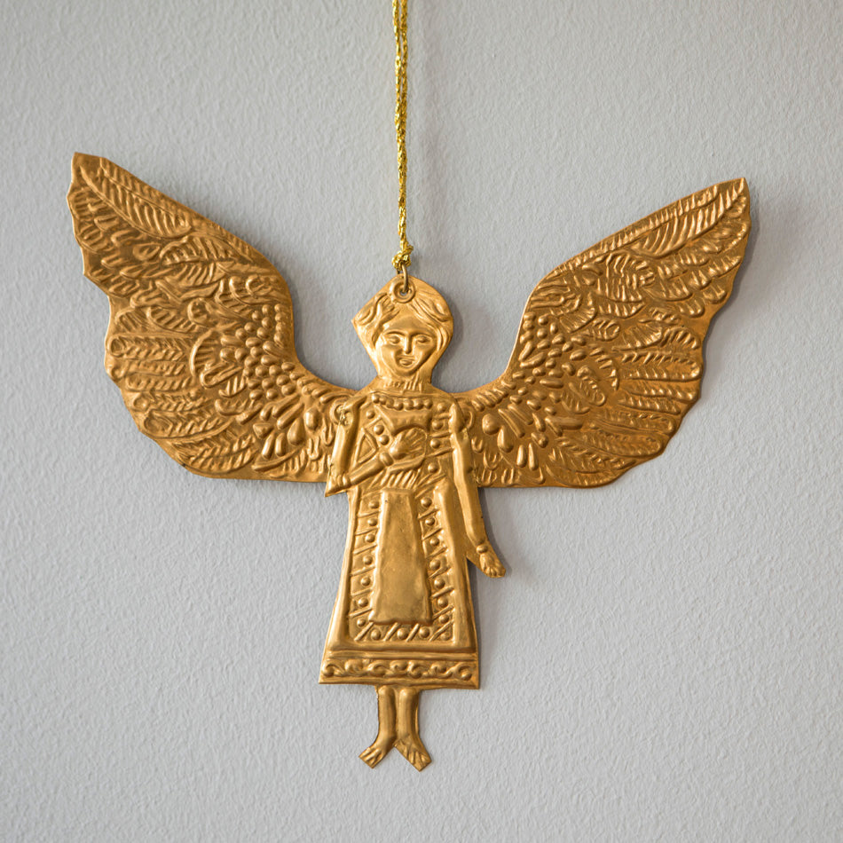 Lady Angel Metal Ornament