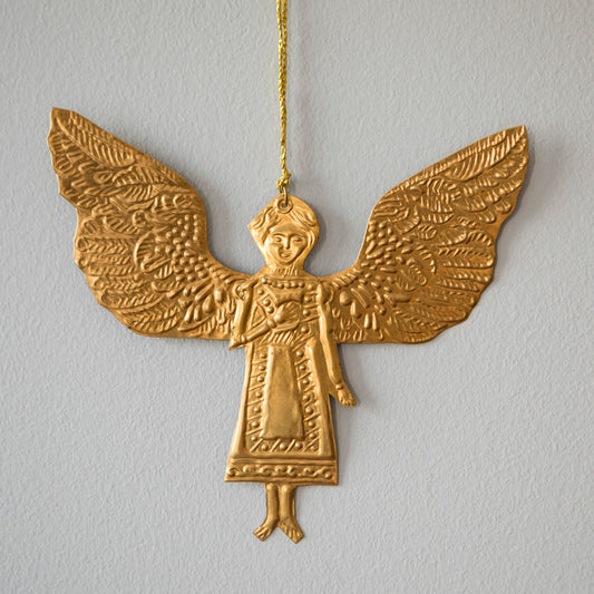Lady Angel Metal Ornament
