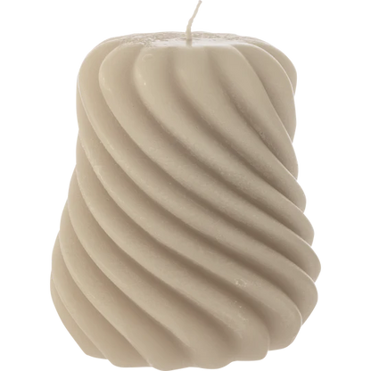 Myrsky Candle Beige 10x12 cm