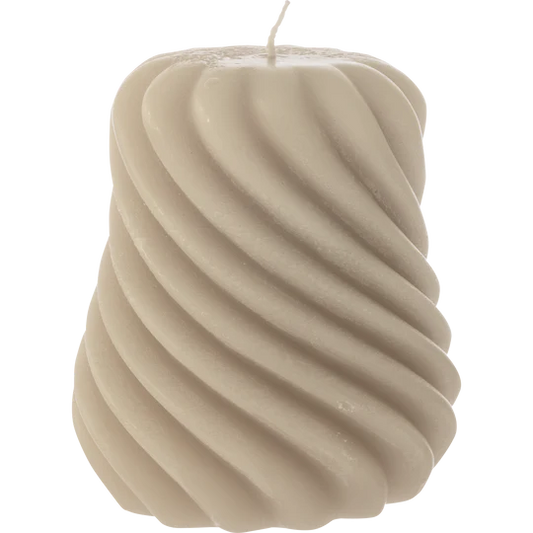 Myrsky Candle Beige 10x12 cm
