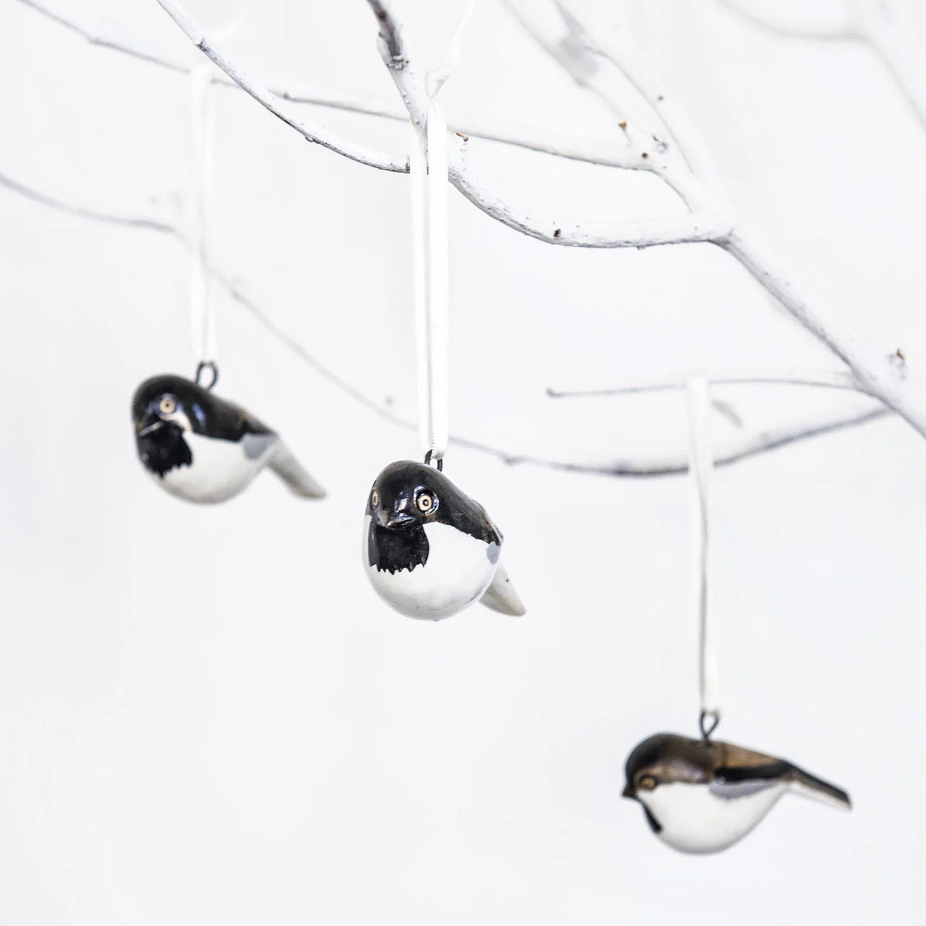 Wooden Ornament - Coal Tit