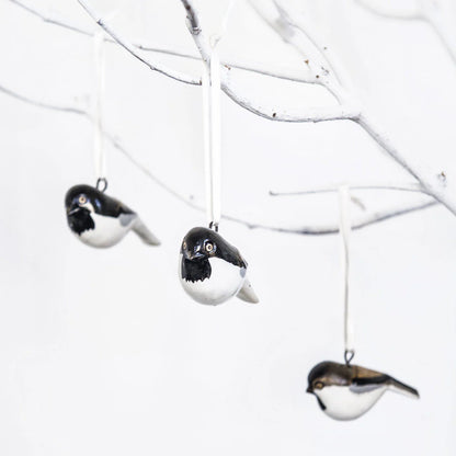 Wooden Ornament - Coal Tit