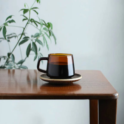 Kinto Glass Amber Mug 340ml