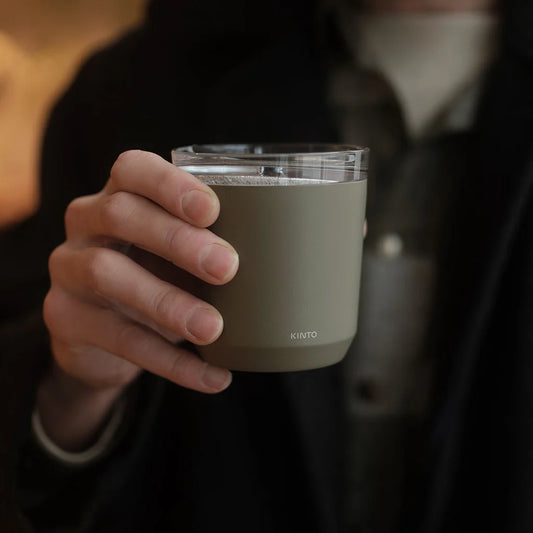 Kinto To Go Tumbler / With Plug Khaki 240ml