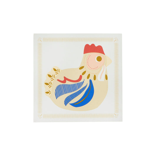 Bungalow Cocktail Napkin  -  Chicken Sand