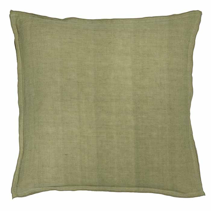 Linen Cushion - Celery