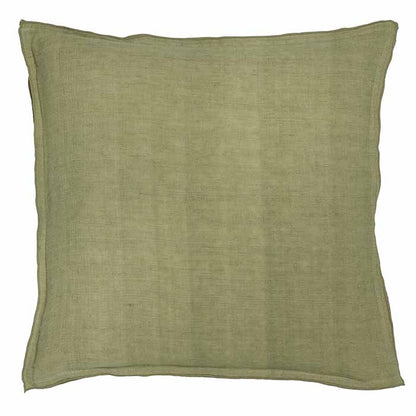 Linen Cushion - Celery