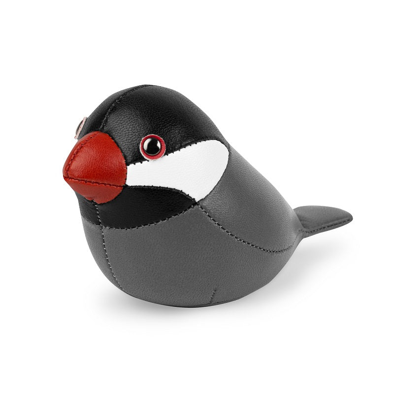 Java Sparrow Dark Grey Mini Paperweight