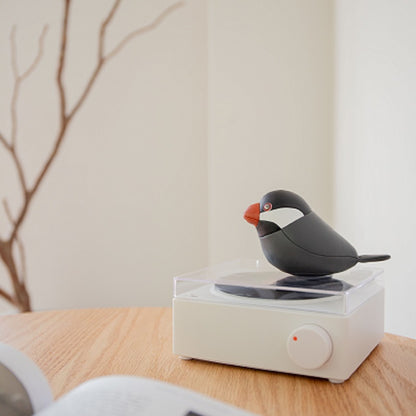 Java Sparrow Dark Grey Mini Paperweight